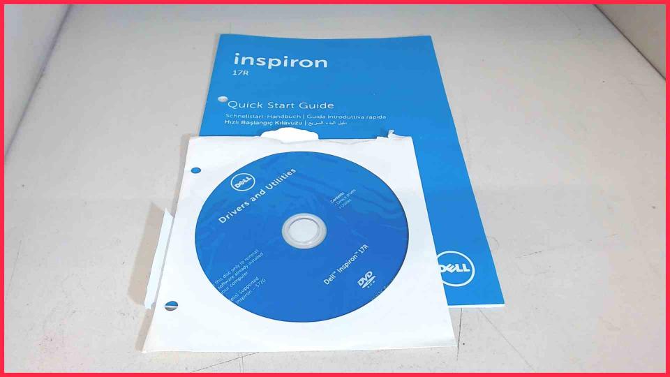 Driver & Utilities DVD Quick Start Guide 17R Dell Inspiron 5720