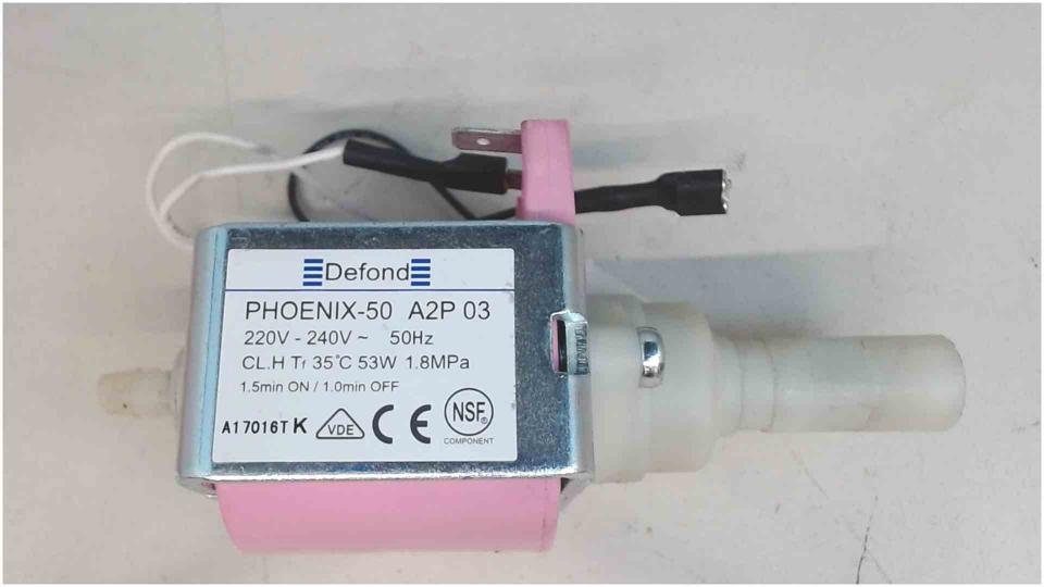 Druck Wasserpumpe Defond PHOENIX-50 Philips HD8829