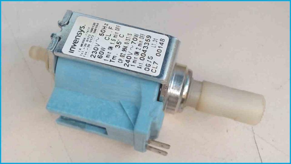 Druck Wasserpumpe Invensys CP.02.994.0/ST/S Impressa S9 Typ 647 A1 -2
