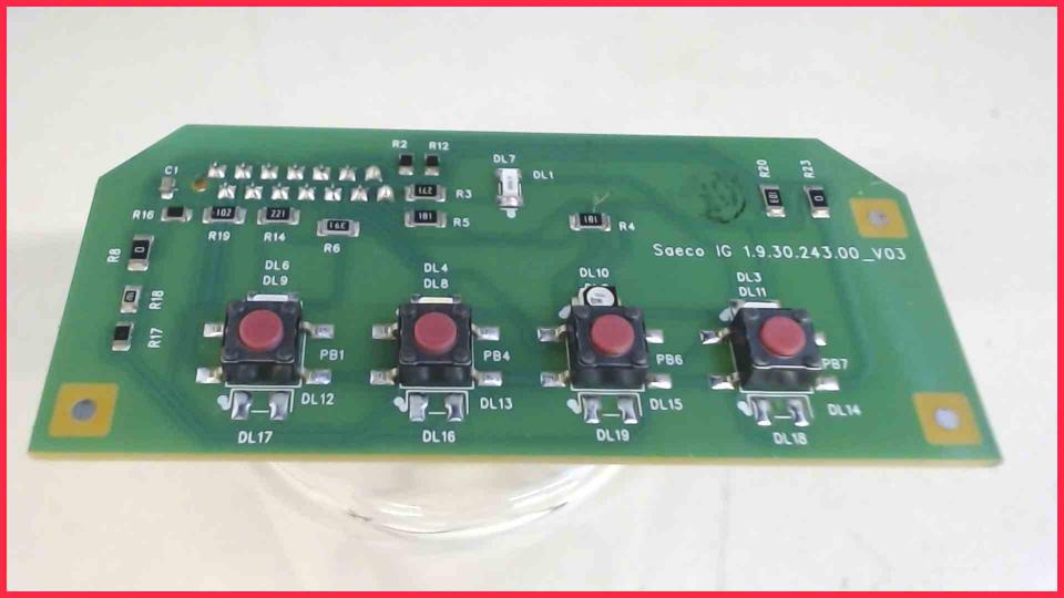 Elektronik Board Platine LCD Bedienfeld 1.9.30.243.00_V03 Saeco Cafissimo HD8602
