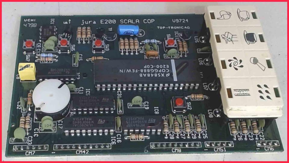 Elektronik Board Platine LCD Bedienfeld Jura Impressa Scala Typ 612 B2