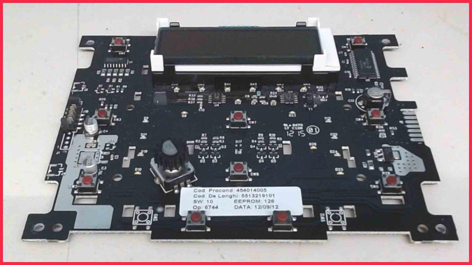 Elektronik Board Platine LCD Bedienfeld SW:10 Perfecta ESAM5500.M