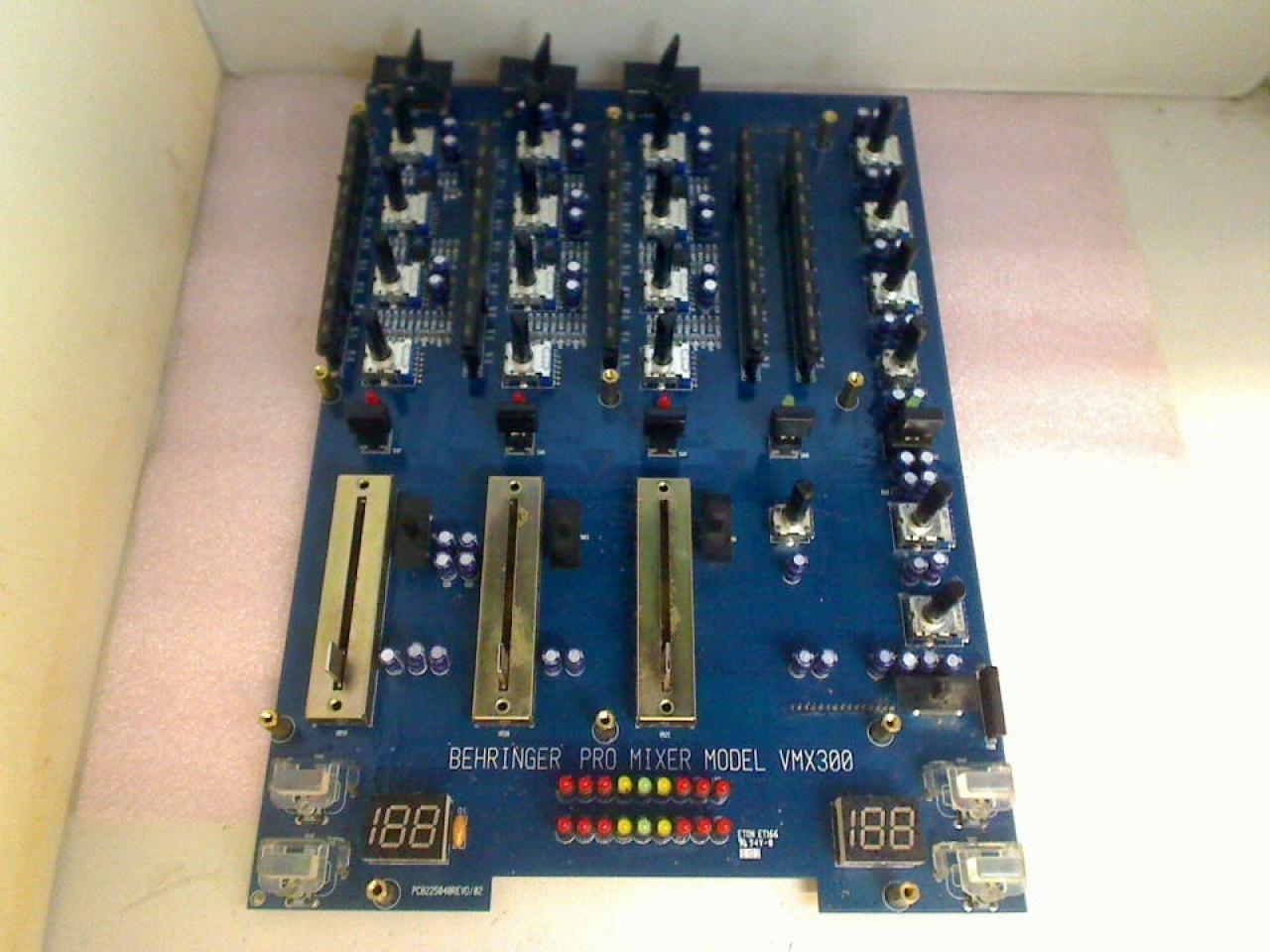 Electronic Board Panel PCB225040REVD/02 Behringer Pro Mixer VMX300
