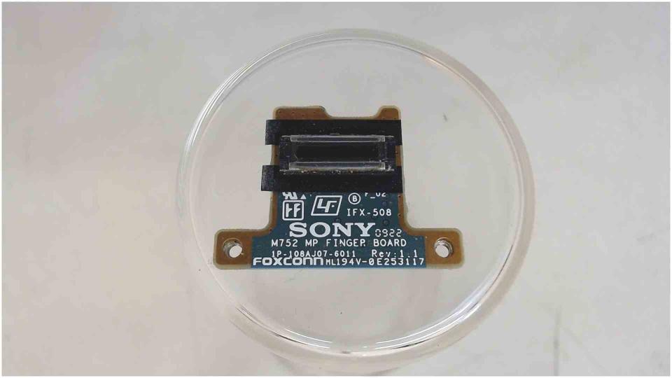 Finger Sensor Board Print Rev:1.1 Sony Vaio PCG-5R1M VGN-SR49VN