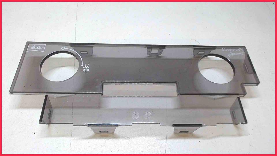 Front Gehäuseteil Oben Bedienteil Plexiglas Caffeo Gourmet E 965-101