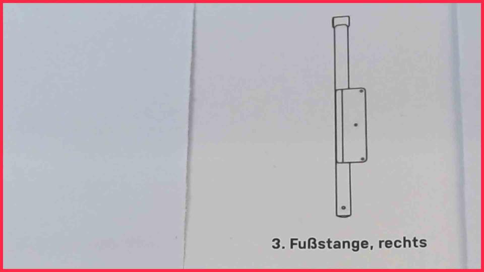 Fußstange Rechts (R) Crosstrainer MC300
