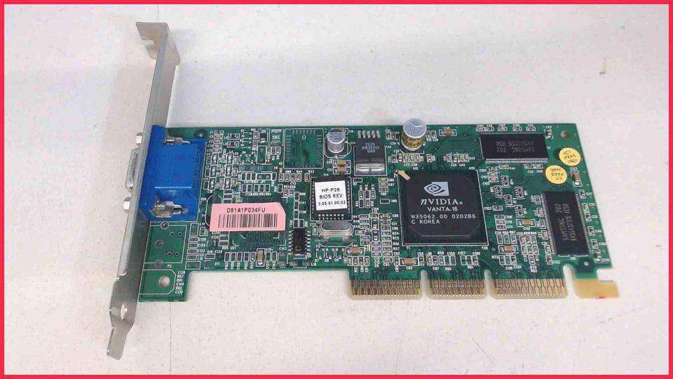 GPU graphics card AGP nVidia Vanta-16 5065-8979 M Scenic N600 I865G