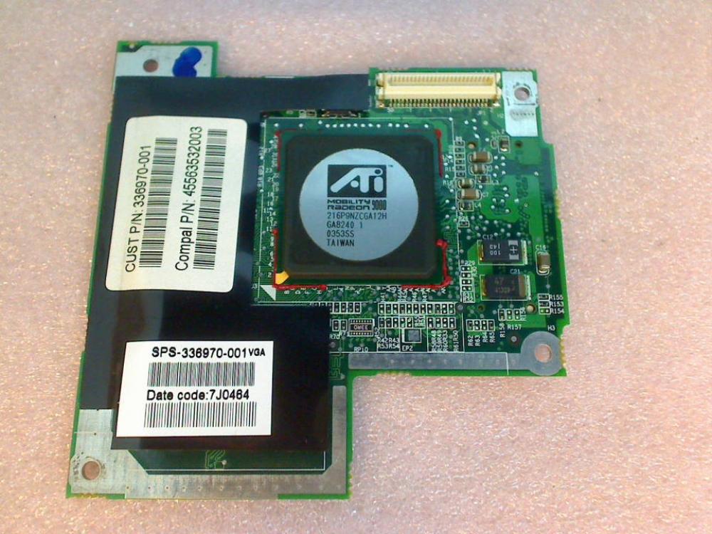 GPU Grafikkarte ATI Radeon SPS-336970-001 HP Compaq nx7010 PP2080 -1