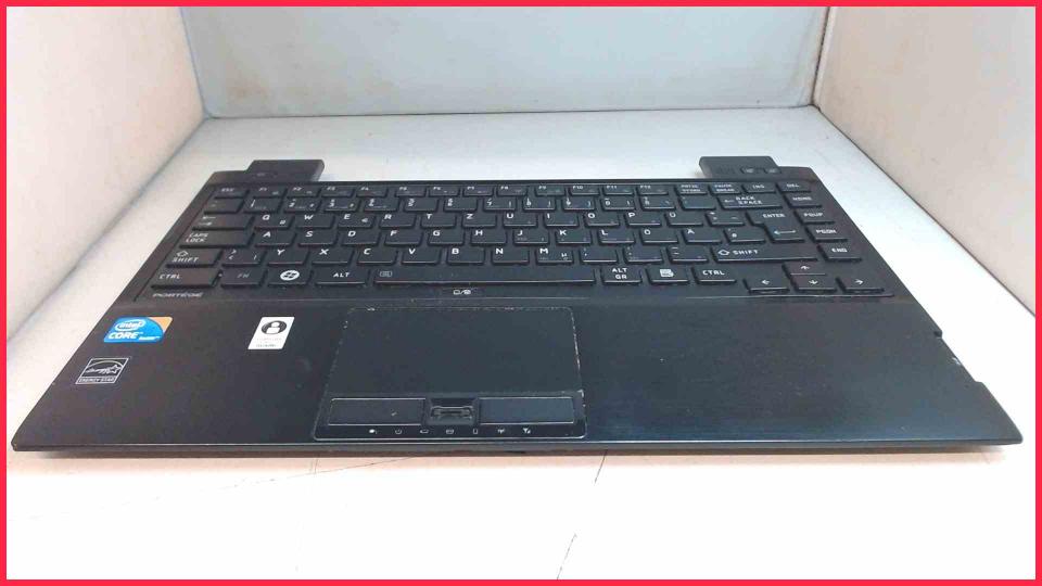 Gehäuse Oberschale Touchpad Tastatur Deutsch Toshiba Portege R700-173