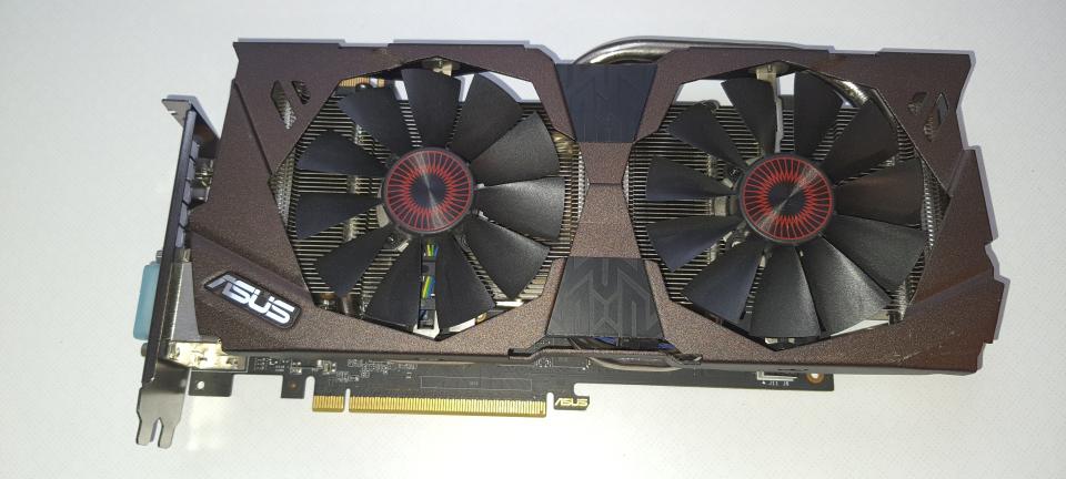 4 GB graphics card without GPU as dummy without function Asus Strix GTX 970