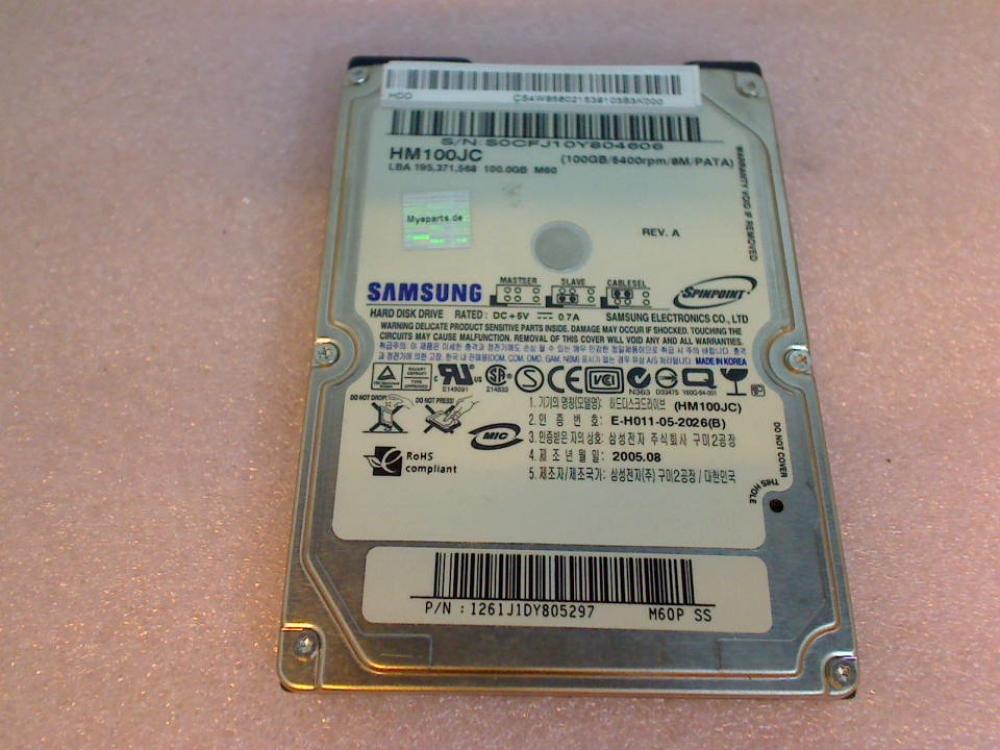 HDD Festplatte 2,5" 100GB Samsung HM100JC IDE IBM ThinkPad 2373 T41 (2)