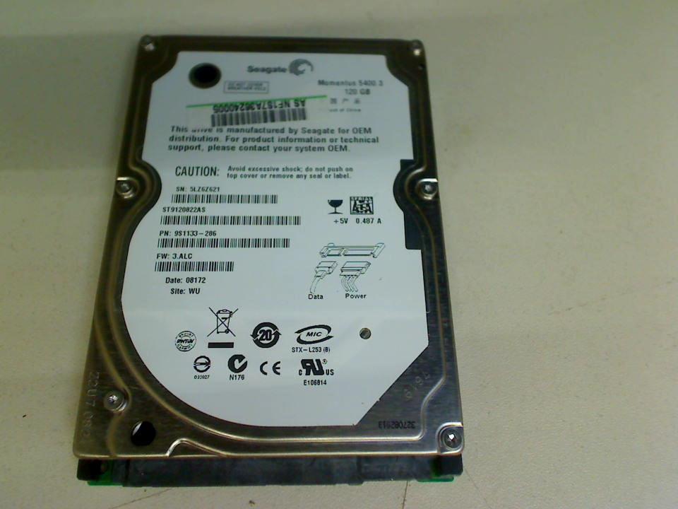 HDD Festplatte 2,5" 120GB ST9120822AS (SATA) Seagate Asus X56V