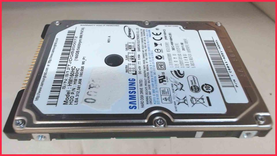 HDD hard drive 2.5" 160GB AT/IDE Samsung HM160HC
