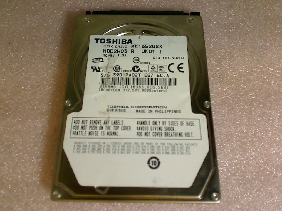 HDD Festplatte 2,5" 160GB HDD2H03 R UK01 T SATA Toshiba