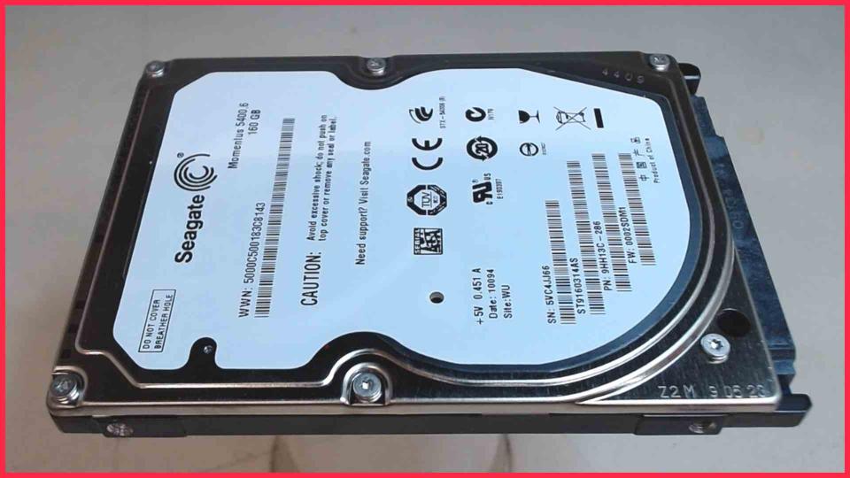 HDD Festplatte 2,5" 160GB Seagate ST9160314AS Eee PC 1005P -3