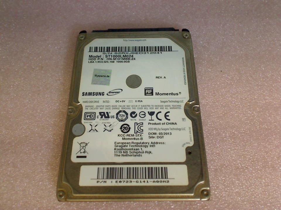HDD Festplatte 2,5" 1TB 1000GB (SATA) 5400RPM Seagate ST1000LM024