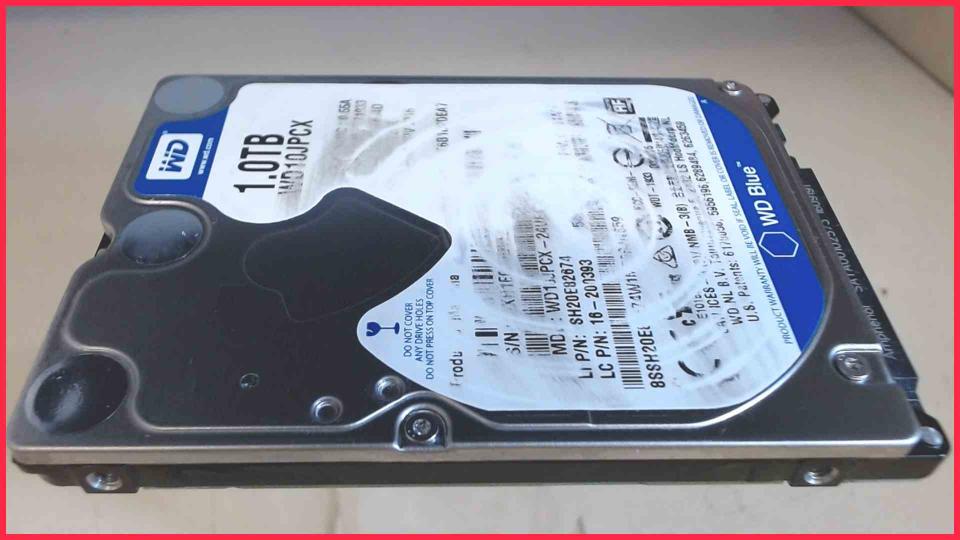 HDD hard drive 2.5" 1TB 1000GB SATA 5400RPM Western Digital WD10JPCX (1.200h)
