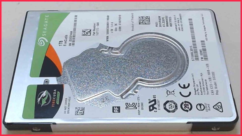 HDD Festplatte 2,5" 1TB 1000GB SATA Seagate ST1000LX015 (6939h)