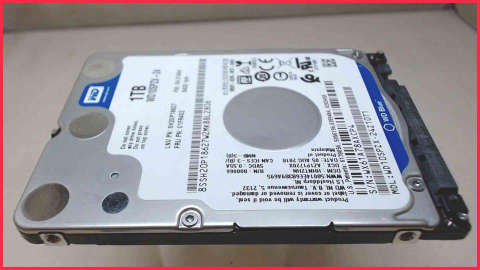 HDD Festplatte 2,5"  1TB 1000GB SATA WD10SPZX (556h)