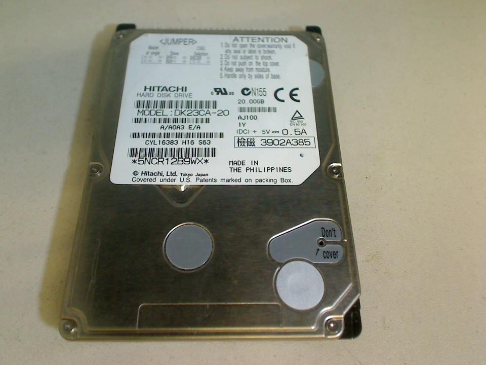 HDD Festplatte 2,5" 20GB Hitachi (IDE/AT) DK23CA-20 Siemens LifeBook C1110D