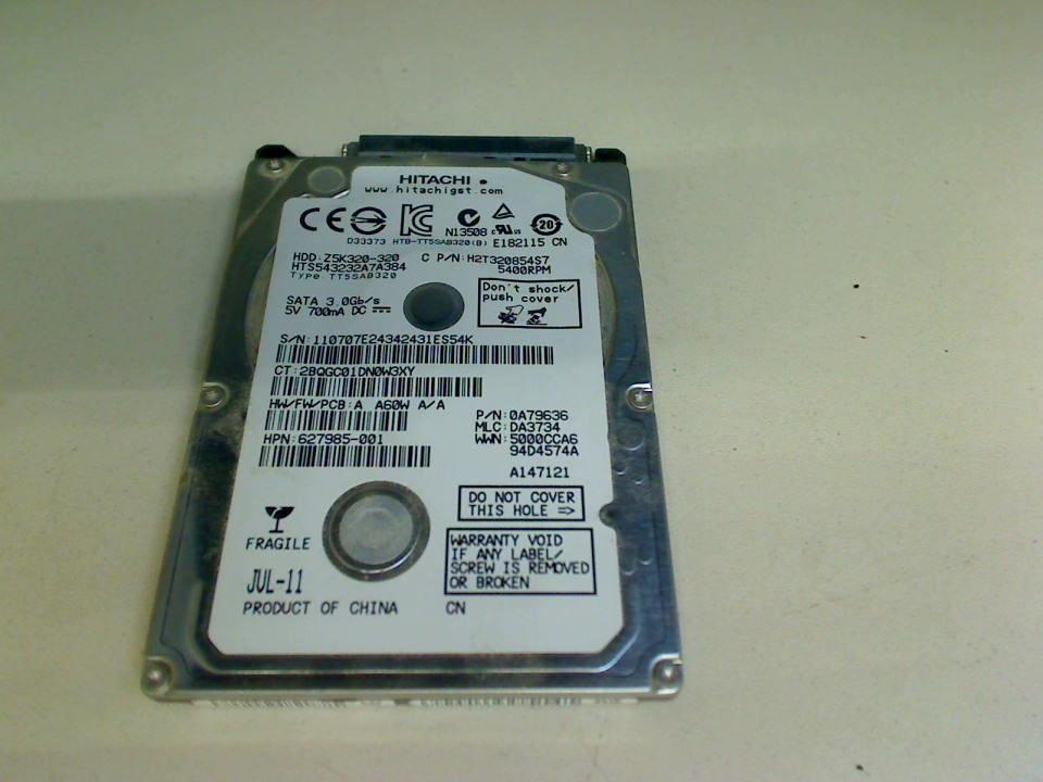 HDD Festplatte 2,5" 320GB SATA Hitachi Z5K320-320 HP Pavilion DV6 dv6-6C00er