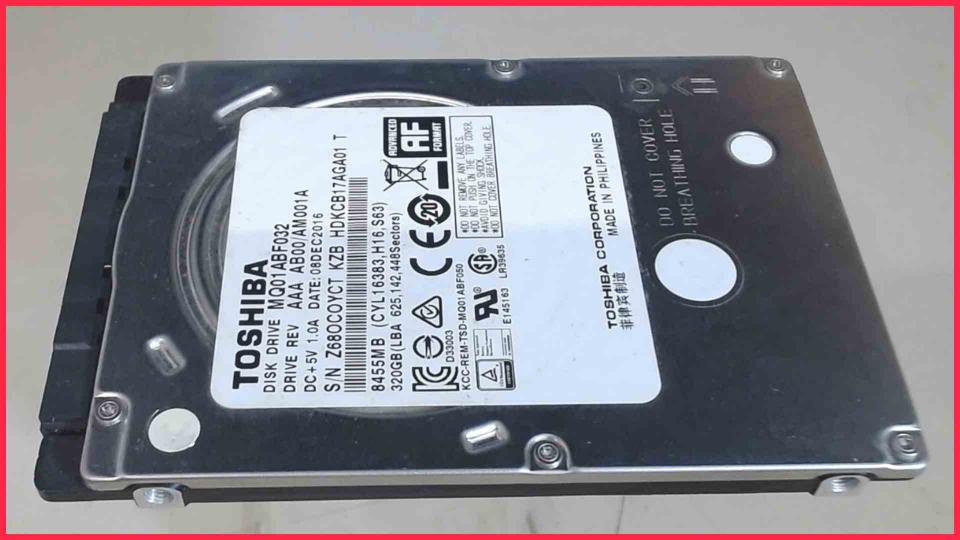 HDD hard drive 2.5" 320GB SATA Toshiba MQ01ABF032