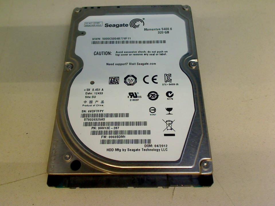 HDD Festplatte 2,5" 320GB Seagate (SATA) XPS M1530 PP28L -2