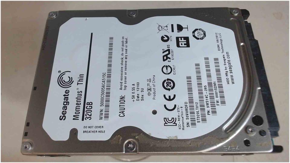 HDD hard drive 2.5" 320GB Seagate ST320LT012 SATA Asus All-in-one PC ET1612I
