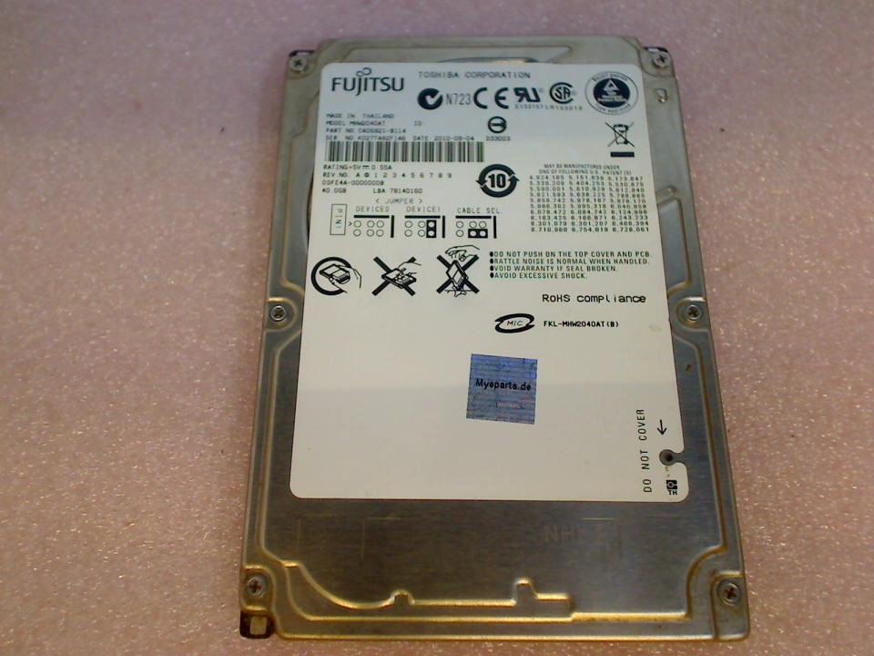 HDD Festplatte 2,5" 40GB MHW2040AT Fujitsu AT IDE
