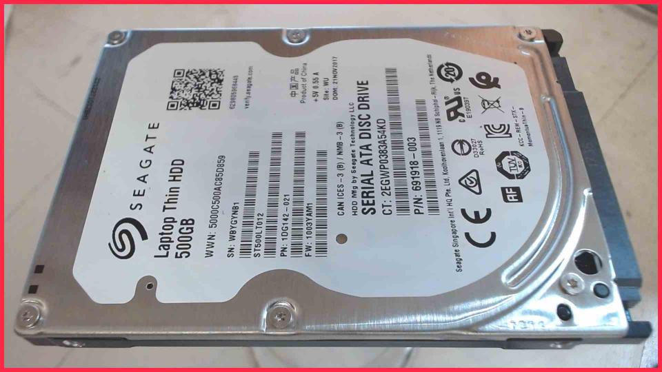 HDD Festplatte 2,5" 500GB SATA 5400RPM ST500LT012 HP 250 G6 -3