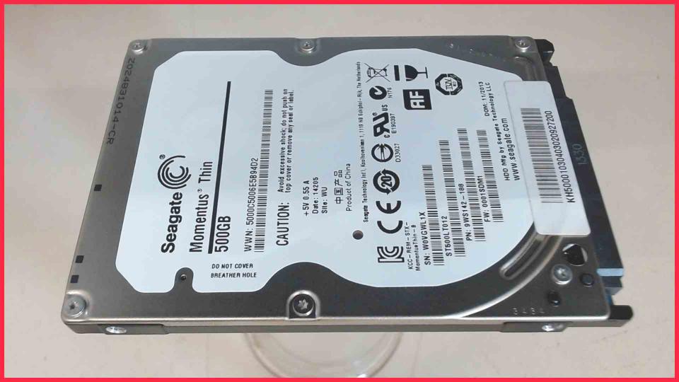 HDD Festplatte 2,5" 500GB SATA 5400RPM Seagate ST500LT012 (3350h)