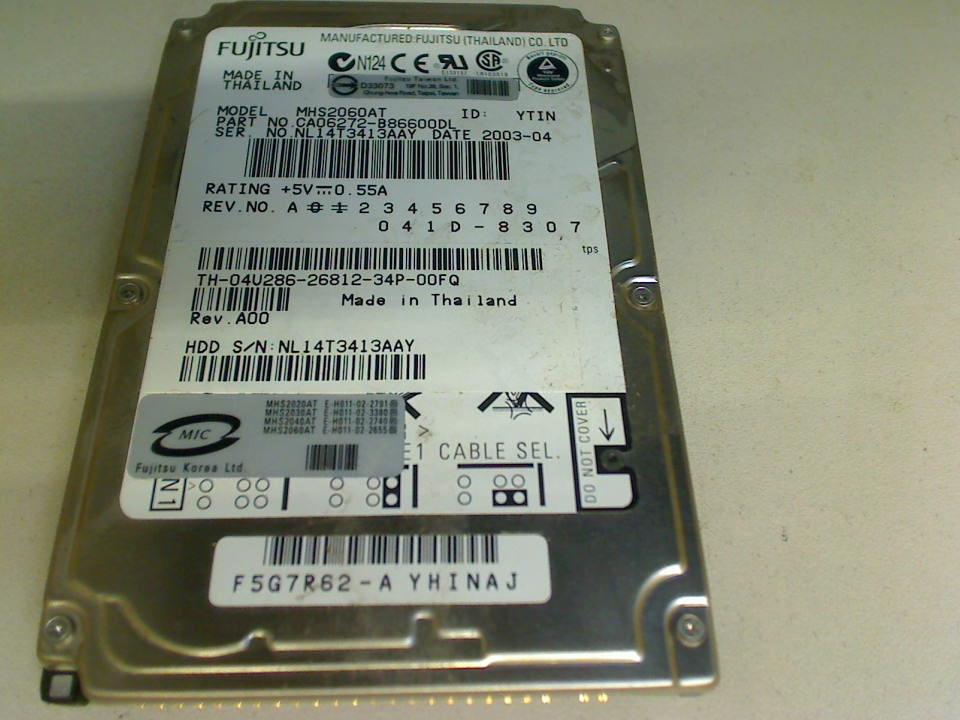 HDD Festplatte 2,5" 60GB Fujitsu MHS2060AT Latitude C840
