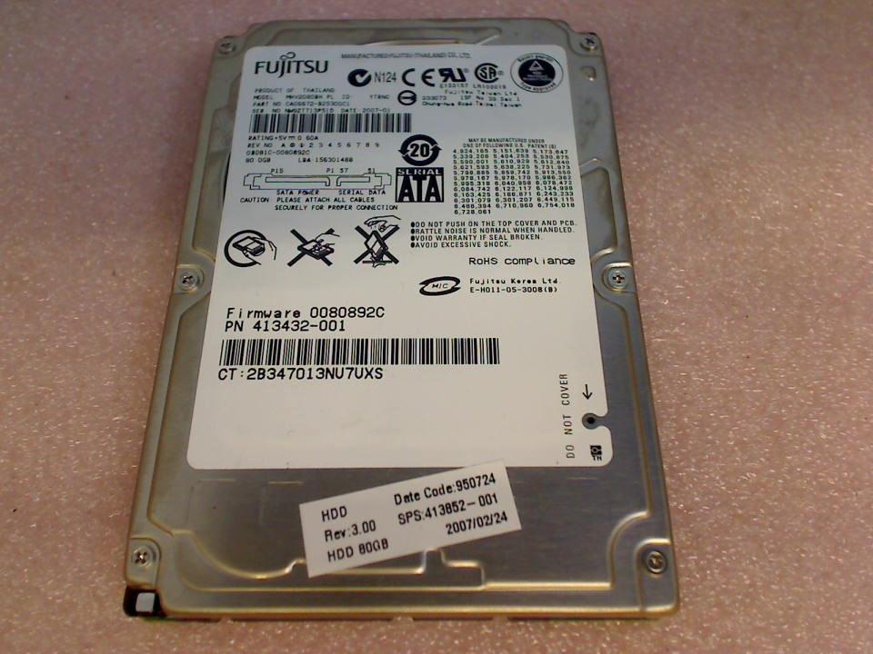 HDD Festplatte 2,5\" 80GB MHV2080BH (SATA) Fujitsu
