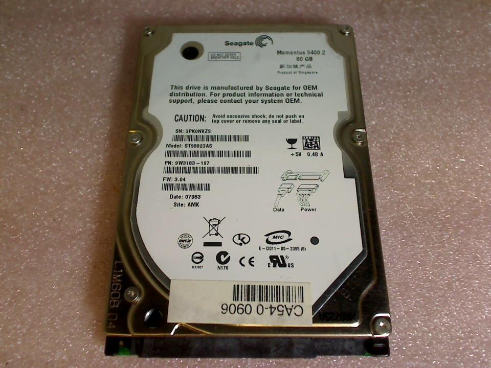 HDD Festplatte 2,5" 80GB ST98823AS (SATA) Seagate