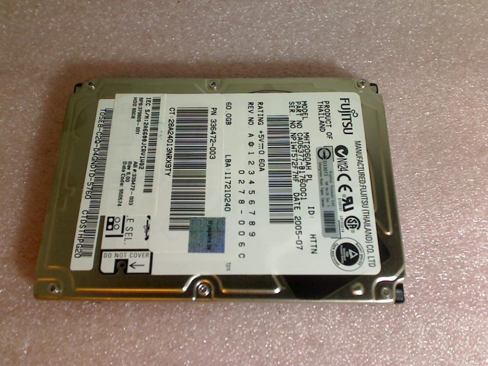 HDD Festplatte 2,5\" IDE AT 60GB Fujitsu MHT2060AH HP Compaq NX8220 -2