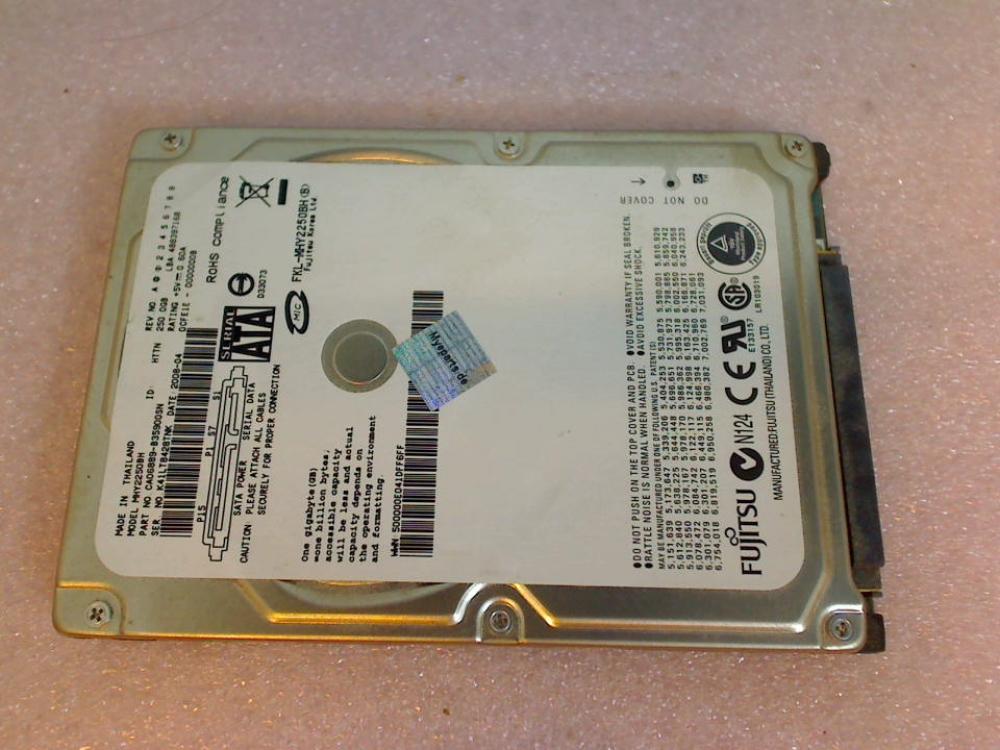 HDD Festplatte 2,5\" SATA 250GB Fujitsu MHY2250BH Sony VGN-SZ770N PCG-6W1L