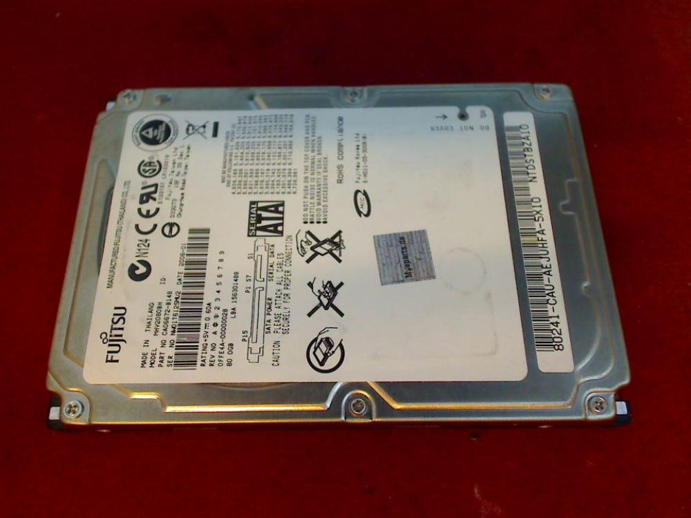 HDD Festplatte 2,5\" SATA 80GB MHV2080BH Fujitsu Pa 1510 (4)