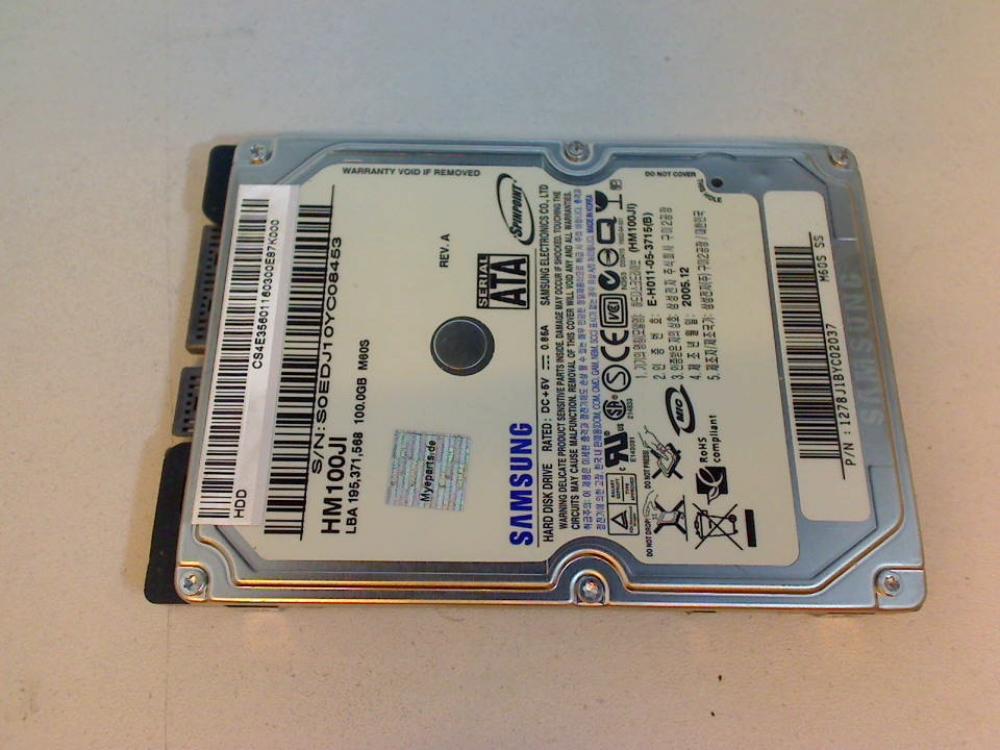 HDD Festplatte 2,5" SATA HM100JI Samsung NP-R522H