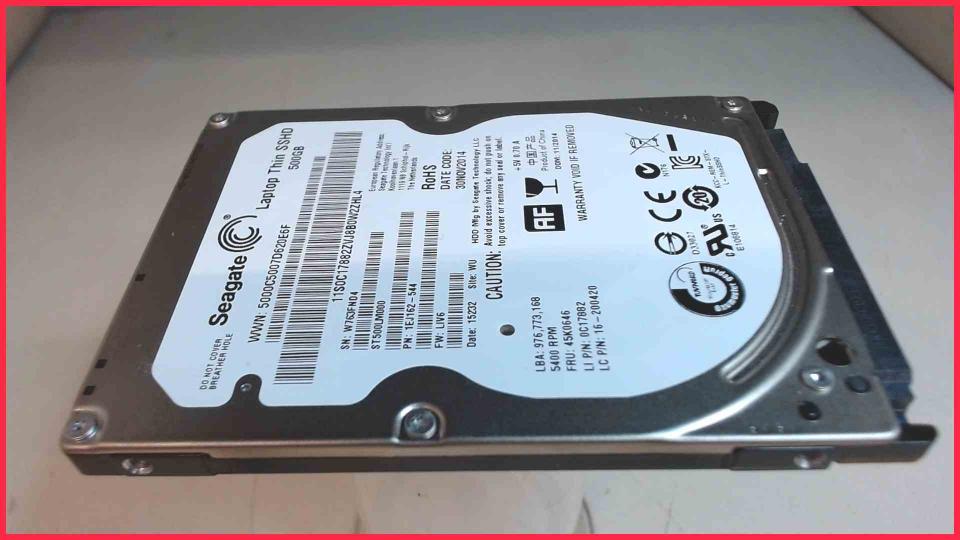 HDD Festplatte 2,5" Seagate 500GB SSHD Panasonic Toughbook CF-53