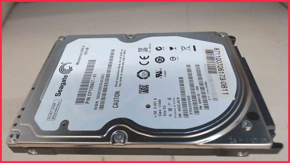 HDD Festplatte 2,5" Seagate ST9320325AS SATA Fujitsu Lifebook A530 -3