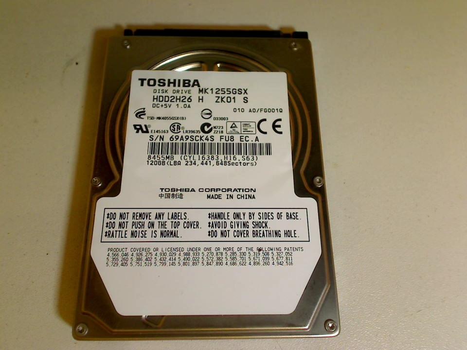 HDD Festplatte 2,5" Toshiba 120GB SATA PlayStation PS3 Slim CECH-2004A -2