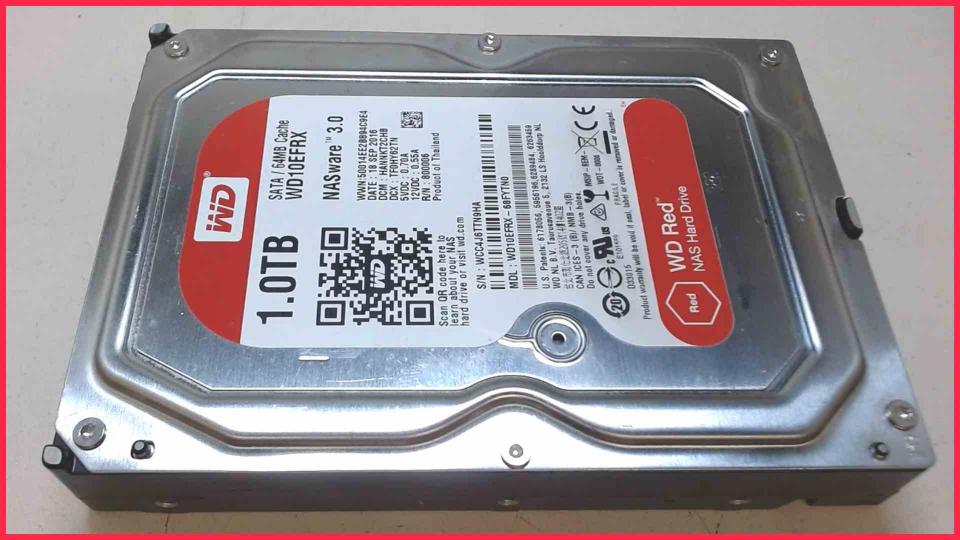 HDD Festplatte 3,5" 1000GB 1.0TB SATA WD10EFRX Dell Vostro 3650