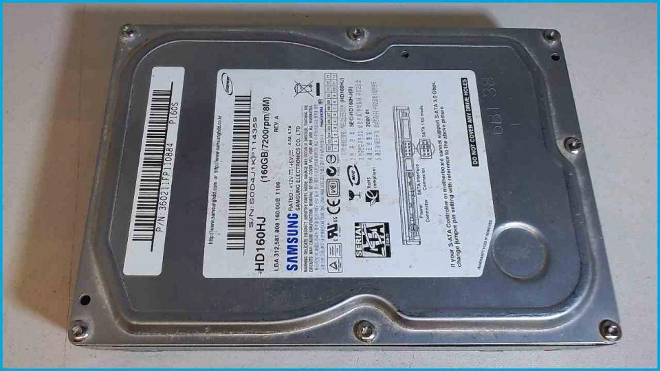 HDD hard drive 3.5" 160GB (SATA) 7200rpm/8M Samsung HD160HJ