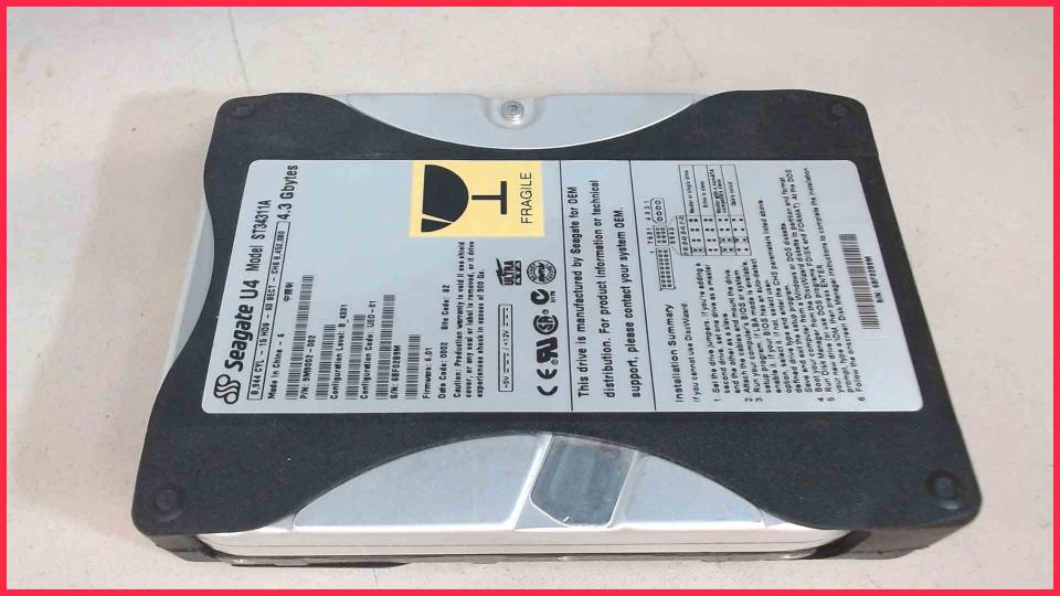 HDD Festplatte 3,5" 4.3GB AT/IDE Seagate ST34311A