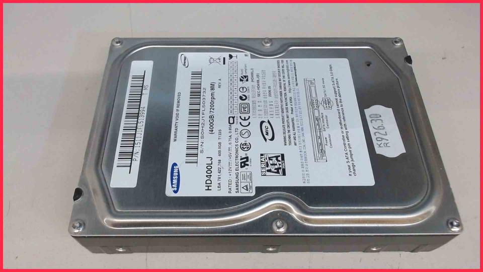 HDD Festplatte 3,5" 400GB Samsung HD400LJ SATA RM ECOQUIET 2 -4