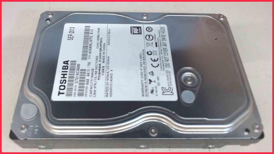 HDD Festplatte 3,5" 500GB SATA 7200RPM Toshiba DT01ACA050 (4380h)