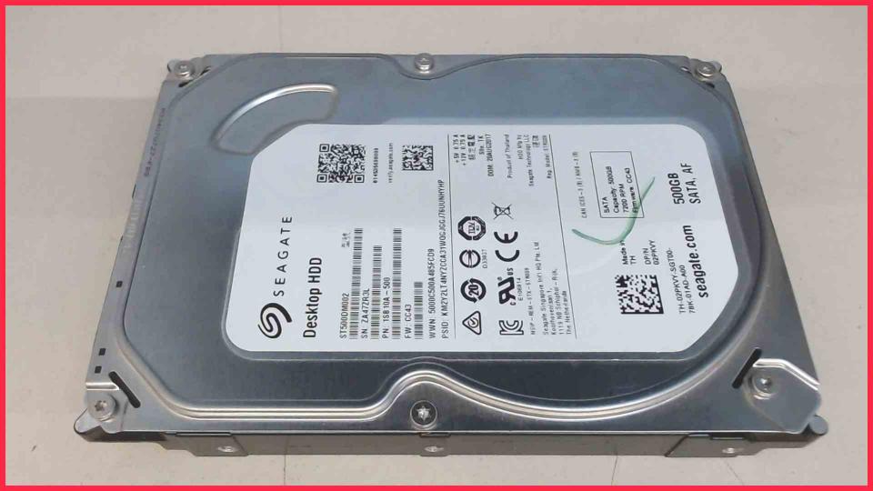 HDD hard drive 3.5" 500GB Seagate ST500DM002 SATA 7200RPM (3757h)
