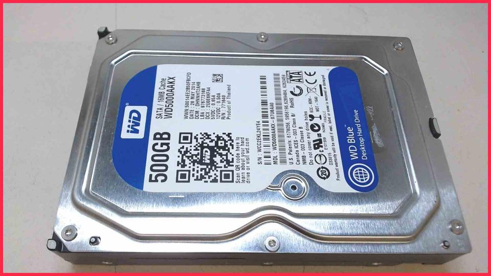 HDD Festplatte 3,5" 500GB WD5000AAKX SATA Esprimo P720 e85+