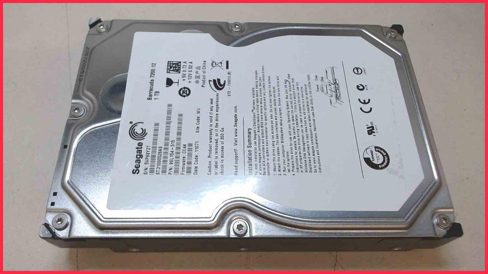 HDD Festplatte 3,5" Seagate 1TB 1000GB ST31000528AS HP Compaq 8100 Elite SFF