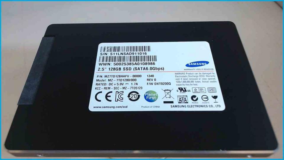 HDD SSD Festplatte 128GB 2.5" Samsung SATA6.0Gbps Lifebook U772 i5 VPro